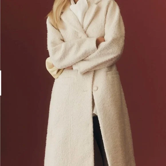 Maeve Ivory Teddy Jacket NWT - Picture 3 of 6